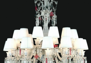 lighting: BACCARAT REGINA NCS 224/WS CHANDELIER ∅ 110 CM - H. 120 CM + CATENA METAL + CRYSTAL 24*E14 | ARCHONTIKIS - JAGO